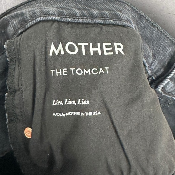 Mother Superior The Tomcat Jeans Womens Size 31 Black Lies Straight‎ Leg Denim - Picture 4 of 14